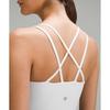 Lululemon Как облако Longline BrA Light Поддержка BC Чашка Белый