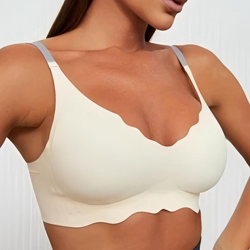 Бесшовное женское нижнее белье, волнистое, без стального кольца, маленькая грудь, регулируемый маленький удобный тонкий верхний бюстгальтер