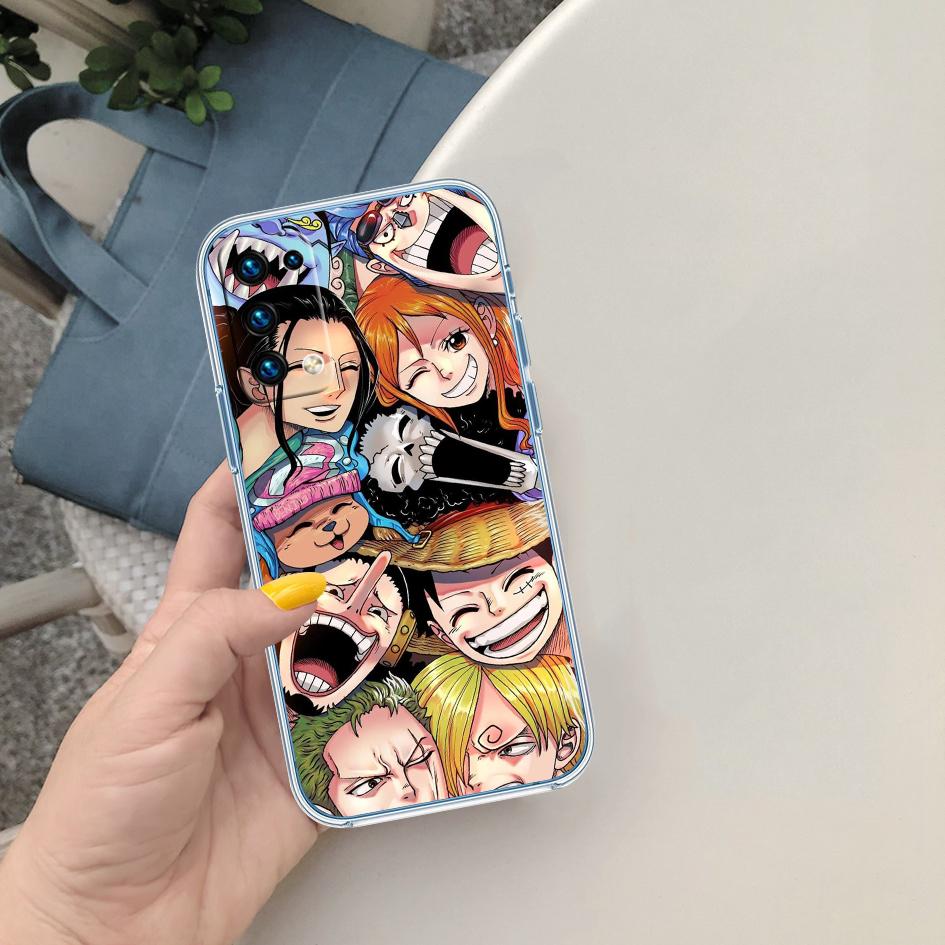 Anime One Piece Soft Shell Transparent Phone Case for Samsung Galaxy A04 A04S A14 A23 A34 A54 M23 M33 M52 M53