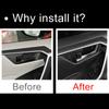 Для Toyota RAV4 XA50 2019 2020 2024 2024 2024 2024 RAV 4 Hybrid ABS Carbon Car Внутренняя дверная ручка Чаша Крышка Корпуса Наклейки Отделка