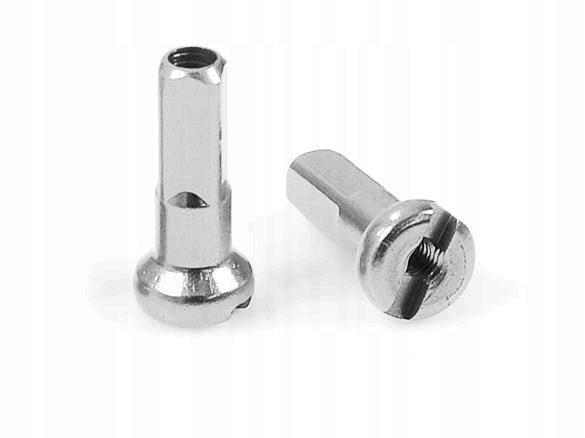 Nyple Cn Spoke Sn16, 16 Mm, Stalowe, Srebrne, 38 Szt.