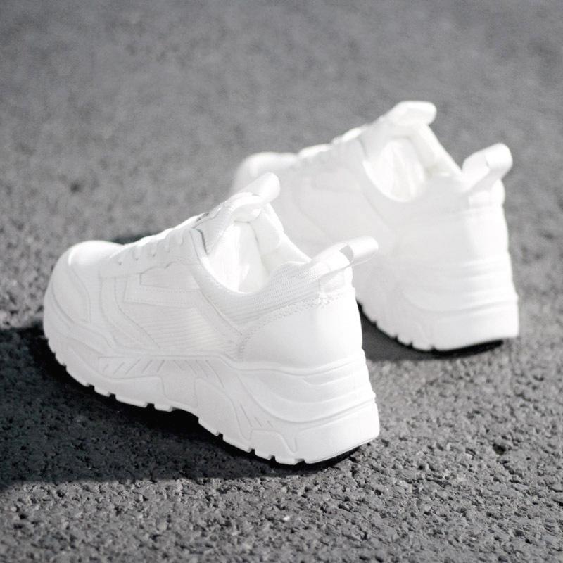 Fashion Women Casual Shoes White Platform Sneakers Thick Sole Women Shoes Summer Mesh Sneakers Breathable Lightweight Walking Shoes
