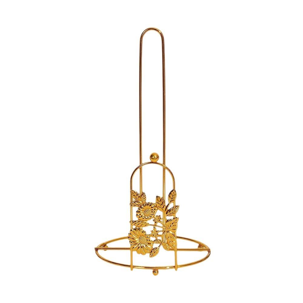 Free Standing Tree Paper Towel Holder Gold Vertical Paper Shelf Practical Tissue Stand  For Home