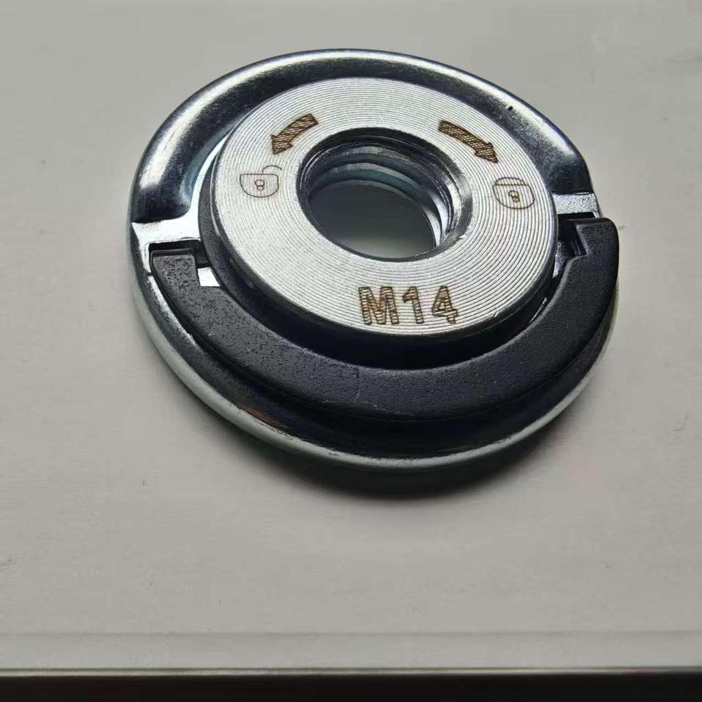 Upgraded M14 Carbon Steel Quick-Lock Nut for Angle Grinder: Universal Quick-Release Pressure Plate for Easy Installation and Disassembly.