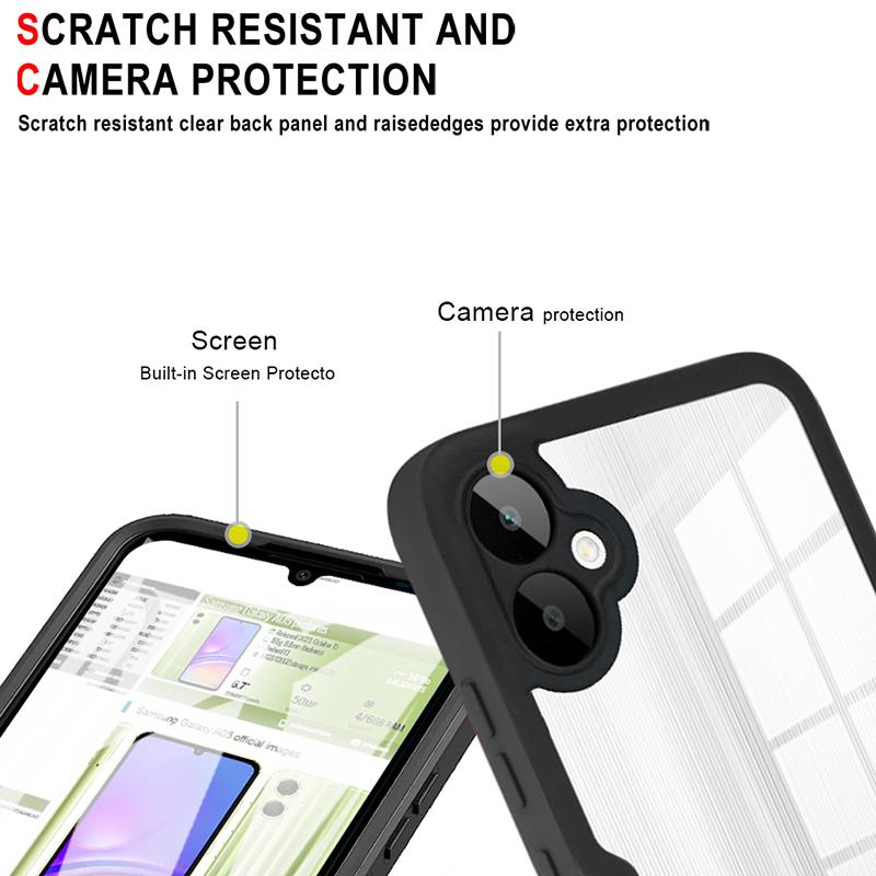 Чехол для телефона Samsung Galaxy A51 A52 A52S A53 A54 A55 A71 A72 A73 A82 с двухсторонним прозрачным противоударным покрытием