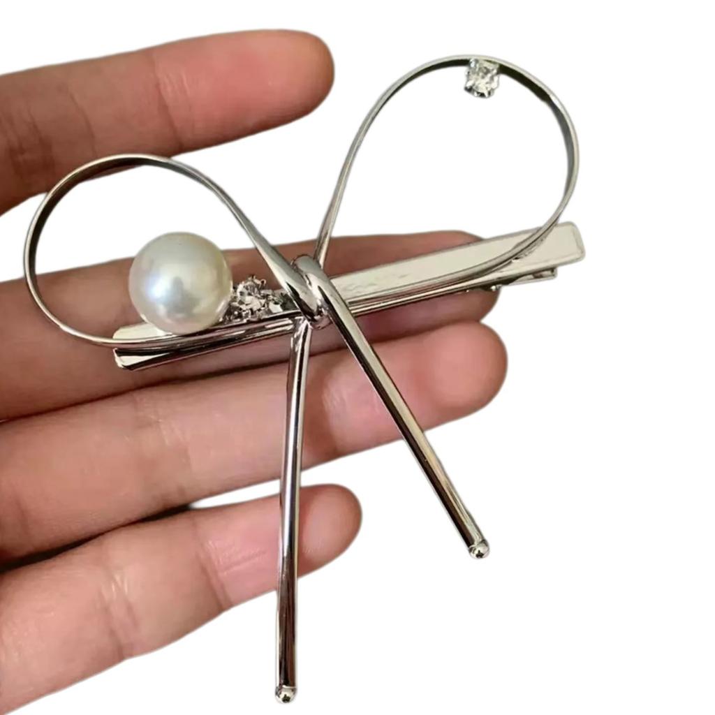 Electroplate Bowknot Hair Clip Metal Hair Clip Korean Hairpin Female Side Clip Cute Hair Decors Women Fashion Barrettes