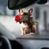 New Acrylic Flat Cute Dog Car Pendant Backpack Accessories Home Decoration Pendant Keychain Pendant