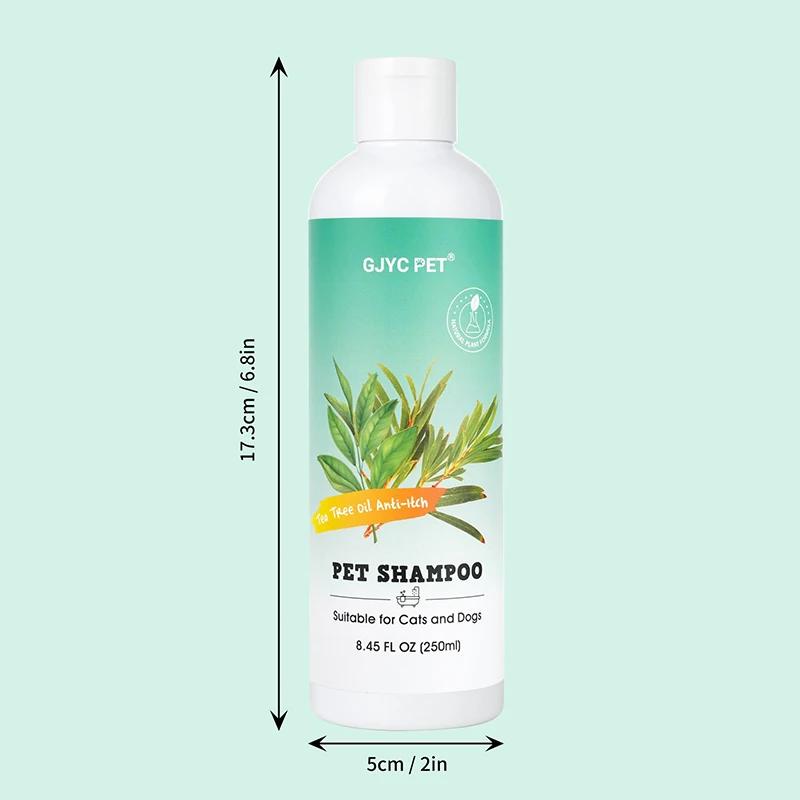 Pet Shampoo Tea Tree Oil Anti Itch Body Wash Removes Dirt Leaves Fragrance Reduces Odor Nourishes Coat Dog Cleansing Products