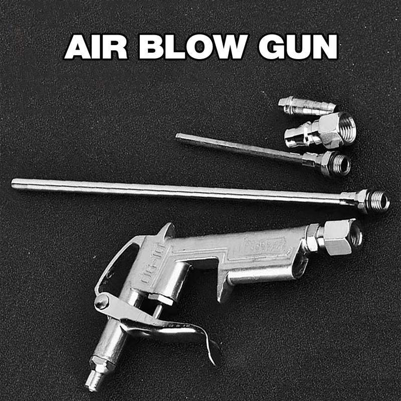 Компрессор воздуходувки Пневматический воздуходувка Сплавный воздушный инструмент с 2 воздушными насадками Очистка пыли Мощные аксессуары для чистки автомобиля