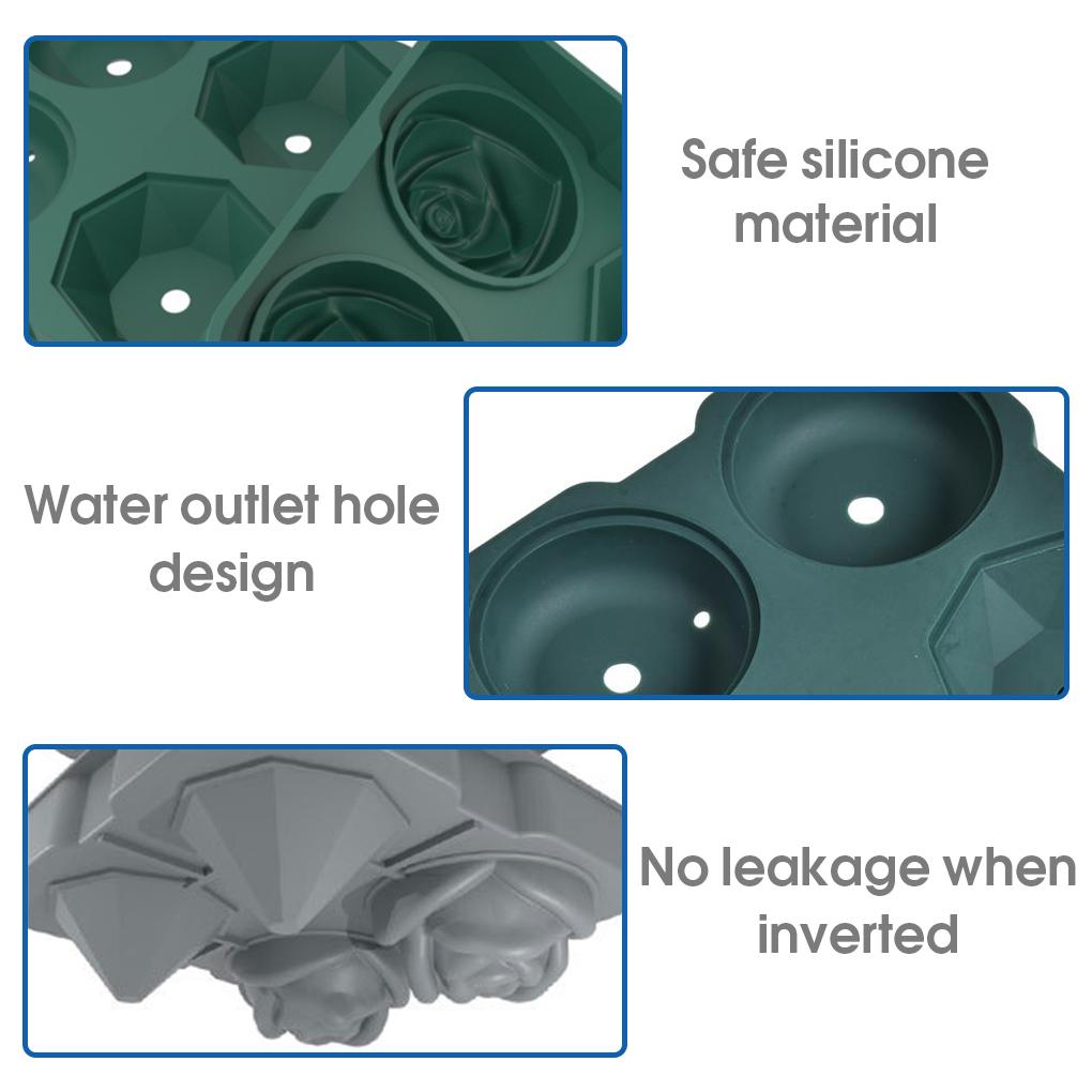 Форма для льда в форме куба в форме геометрической розы. Съемные формы для приготовления крема. Холодные напитки. Напитки. Шоколад. Конфеты. Принадлежности.