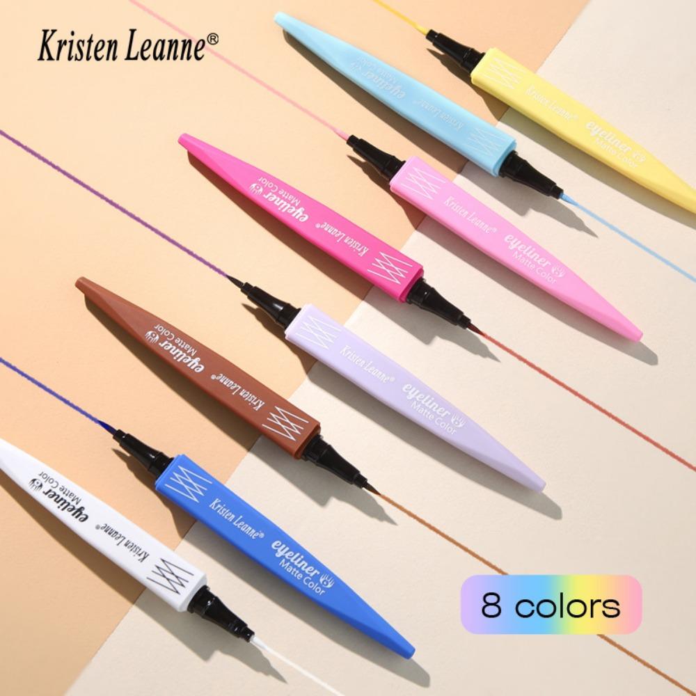 KRISTEN LEANNE Ультратонкий сердечник ручки матовый, сухой и не легко тускнеет, цветная подводка для глаз