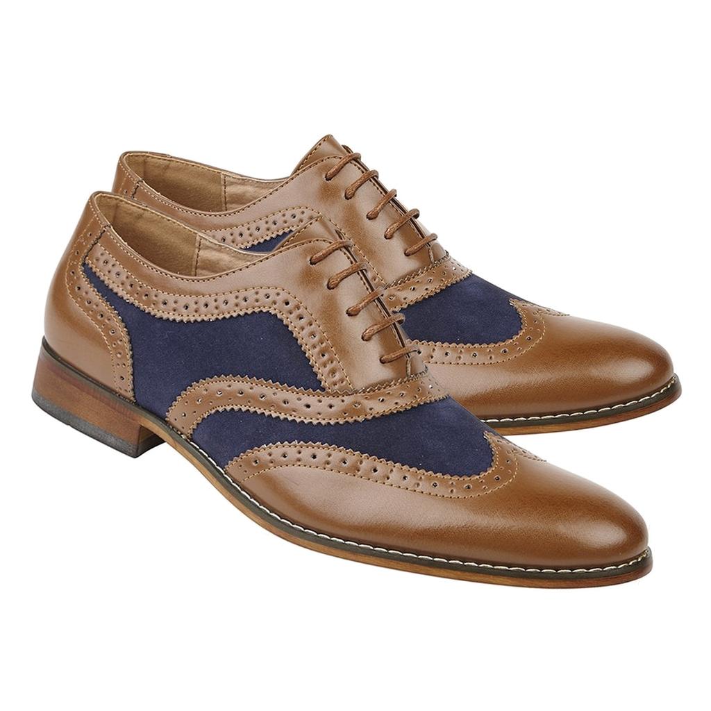 Roamers Boys 5 Eye Brogue Oxford Shoes