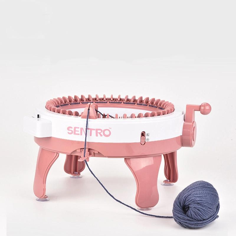 Children DIY Handheld Knitting Toy Wool Machine 48 Needles Round Barrel Craft Kit For Kids Knitting Fun And Creativity Great Gift For Beginners
