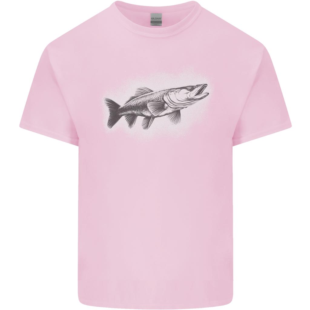 A Pike Fish Drawing Fishing FisherUnisex Unisexs Light Cotton TShirt