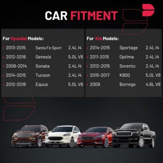 4 ШТ. Катушки зажигания и свечи зажигания для 2011-2015 Kia Optima Hyundai Sonata UF611