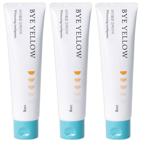 Зубная паста By Yellow Whitening, отбеливание зубов, рекомендуемое удаление неприятного запаха изо рта, 120 г, 3 шт.