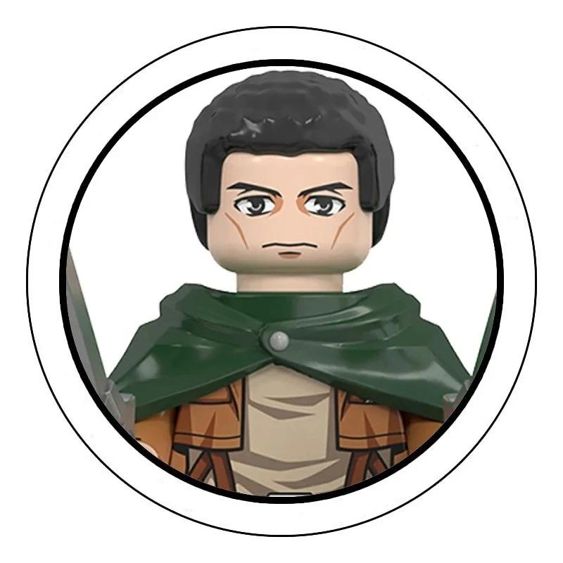 Слепая коробка Строительные блоки Мини-модели Фигурки Атака на Титанов Леви Аккерман Эрен Микаса Гигант Анни Хэллоуин Рождественские подарки Игрушка