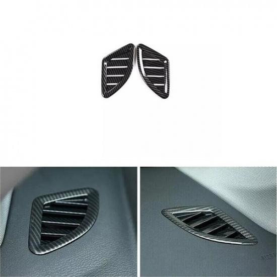 Cover Trim Fit For BMW X2 F39 Dashboard Side Outlet Vent 2018- Carbon Fiber