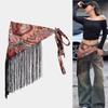 Embroidered Printing Ethnic Triangular Waistband Chinese Style Bohemia Wide Waistband  Female