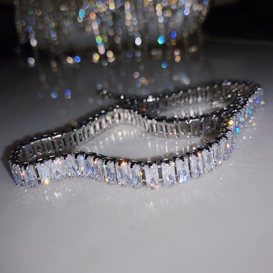 Adjustable Simple Lightweight Choker Collar Inlaid Cubic Zirconia Wedding Choker Necklace Jewelry Gift