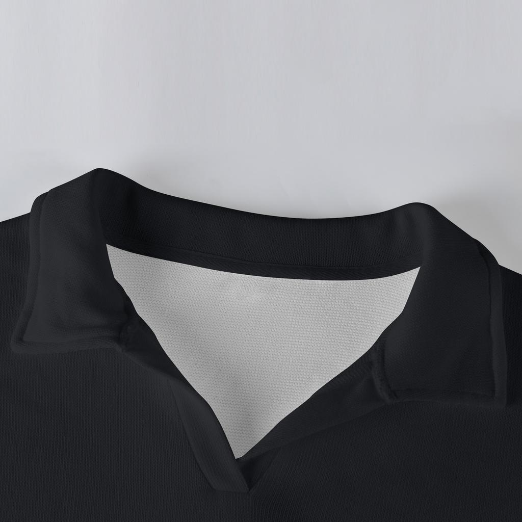 Men's Casual Collared Long-Sleeve Knit Base Layer Top