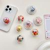 Mobile Phone Airbag Bracket Pasted Round Rocking Music Strawberry Kt Cat Women'S Cute Magnetic Desktop Support Rack Ring