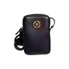 Кожаная сумка через плечо с логотипом Медузы и молнией Мужские сумки Черный 1008863-1A02817-1B00