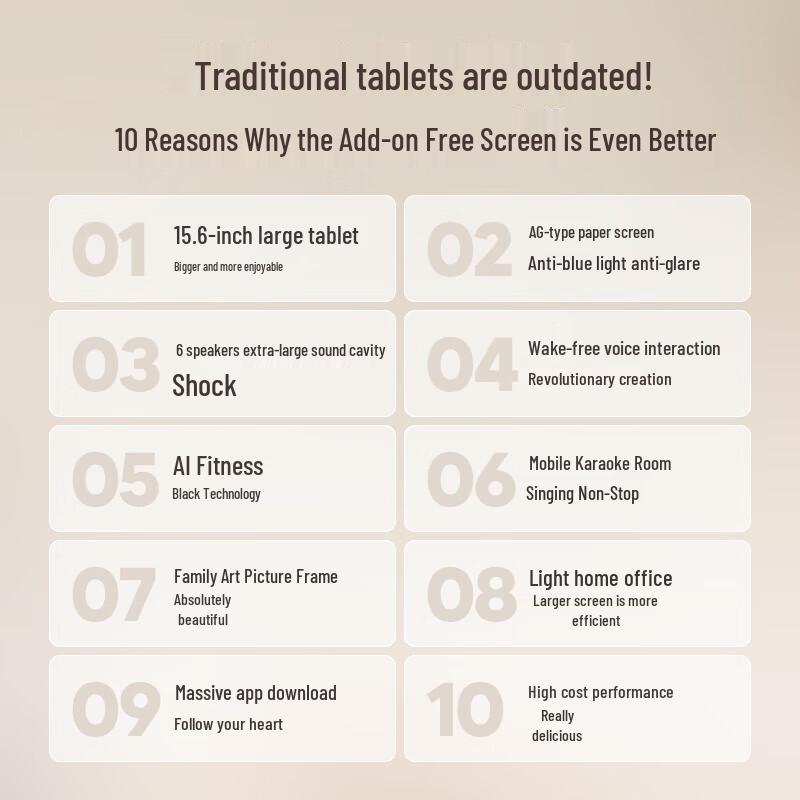 Xiaodu TianTian Free Screen Pro 15.6-inch Smart Display