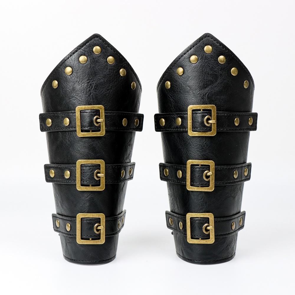 Средневековый пояс Викинг Рыцарь Косплей Клепаный браслет Материал из искусственной кожи На открытом воздухе Рыцарь Верховая езда Платье Косплей Аксессуар для пояса