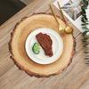 1pc PVC Place Mats Round Rustic Brown Charger Place Mat for Farmhouse Tan Table Setting Summer Spring Fall Wedding Dinner Party Decor