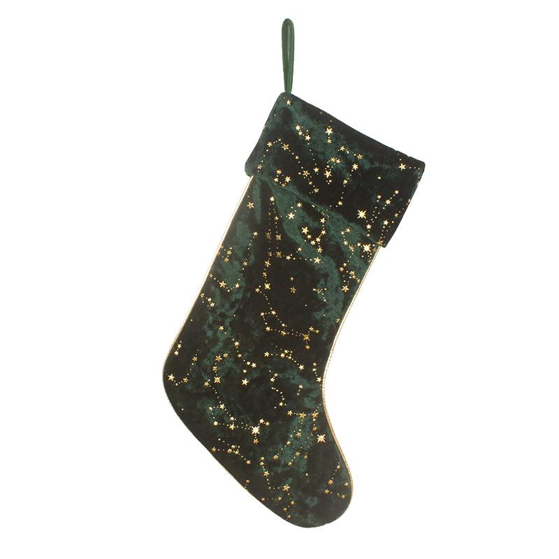 1 метр Эластичная бархатная ткань с узором звезд, Алмазный флис, Эластичная рождественская ткань для шитья своими руками, Рождественские украшения