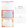 50Pcs Colored Recipe Index Cards Double Sided Recipe Cards with Lines for Weddings, Bridal Shower, Christmas Party Favor