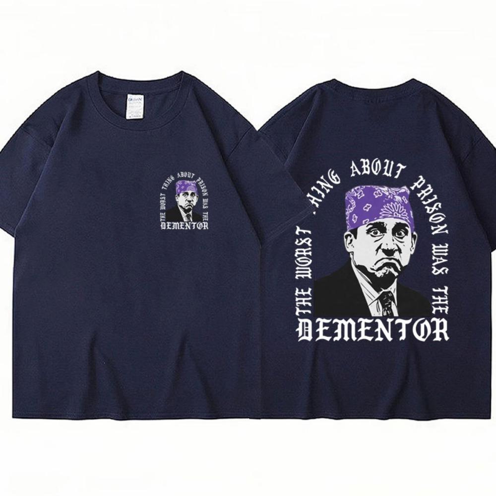 Тройка с принтом Prison Mike Michael Scott в стиле The Office, ТВ-сериал, дизайн с Дуайтом Шрутом и Джимом Халпертом, хлопковая оверсайз футболка