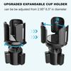 Upgraded Version 64 Ounce(about 1.9 kg)Large Cup Holder with Extended Coaster,Expandable Cup Holder Adapter with Adjustable Base,Universal