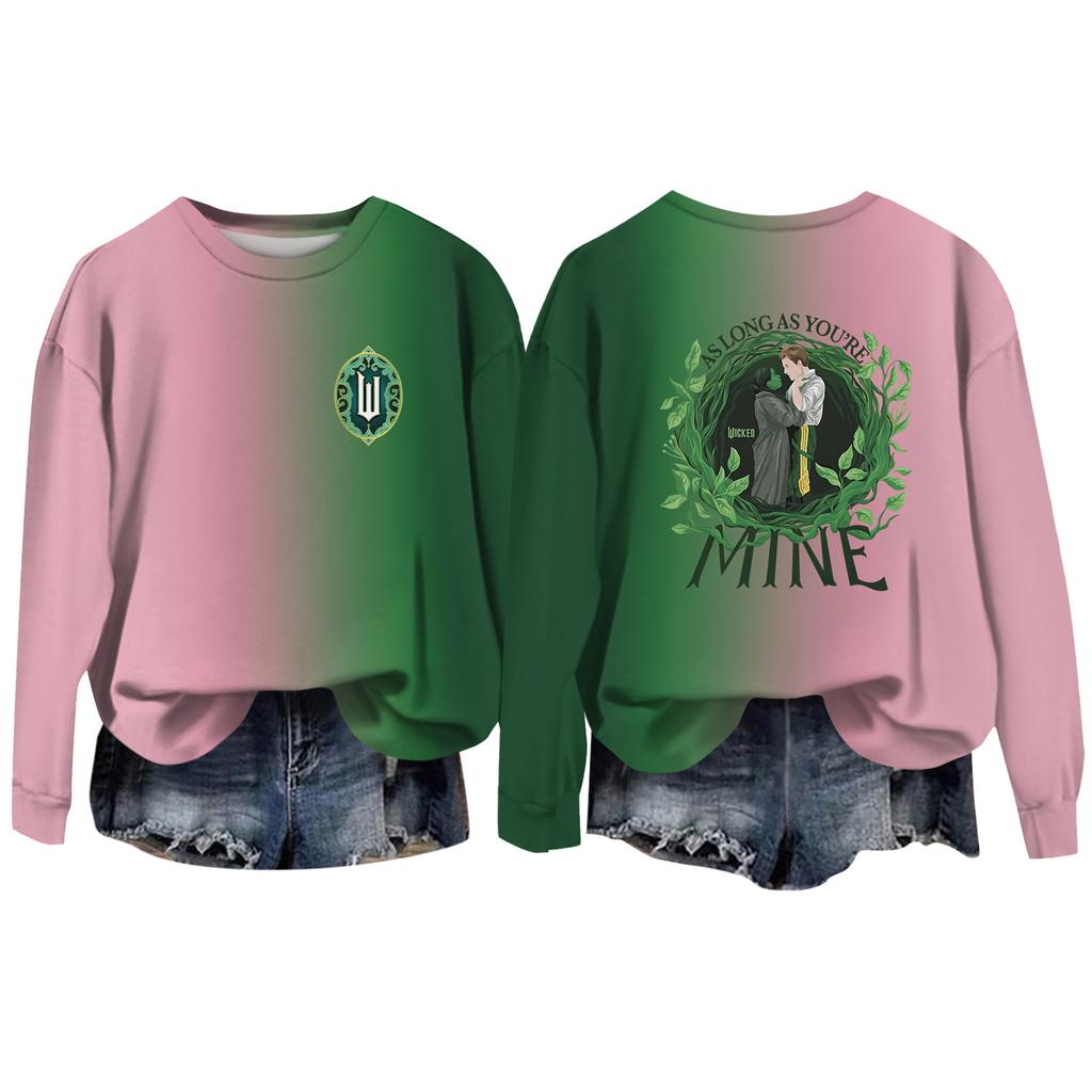 Women's Casual Round Neck Long Sleeve Valentine's Day Printed Pullover Top