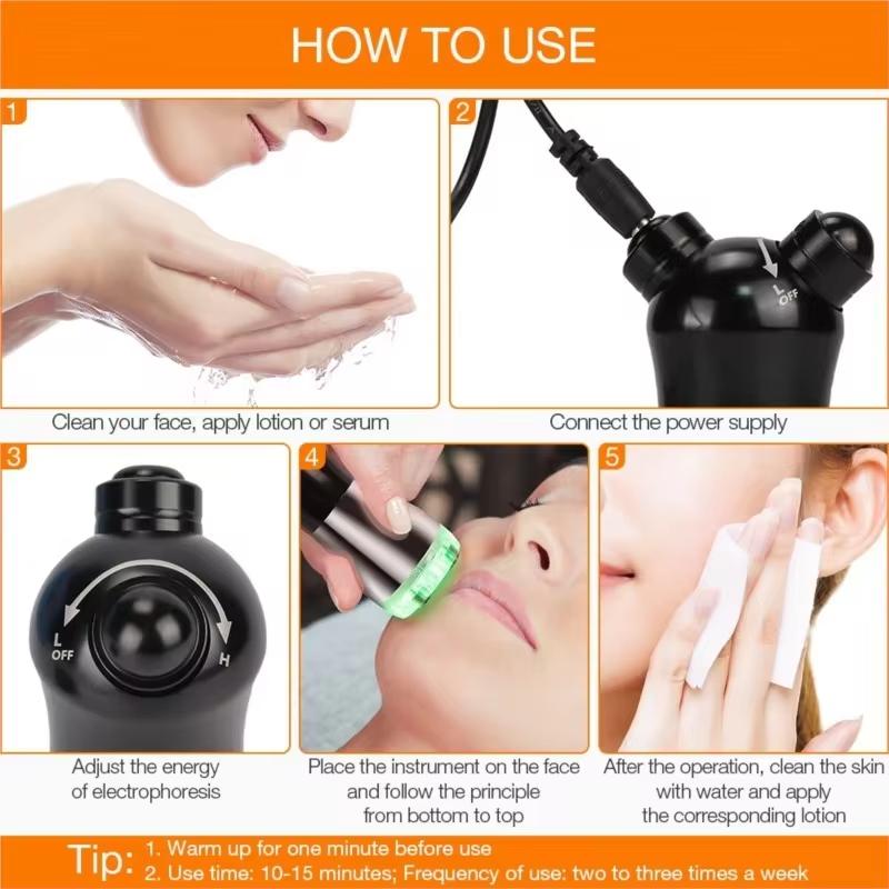 RF Радиочастотный массажер для лица, светодиодный фотонный мезотерапия для лица, электропорация, косметический аппарат, омоложение, лифтинг лица