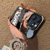Чехол для iPhone 14-17 Pro Max с Луффи и Зоро - Энергичный дизайн, японский и корейский