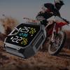 Motorbike Tyre Pressure Temperature Alarm with 2 Sensors Wireless Tire Pressure Monitoring System for Two Wheeled Motorcycle
