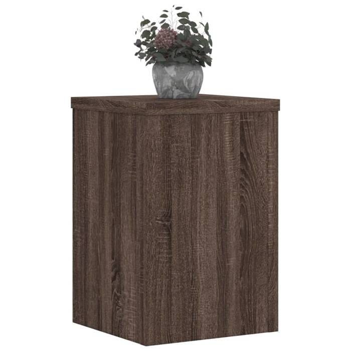 VidaXL Supports pour plantes 2 pcs chêne marron bois d'ingénierie, support de fleurs, support de pot, support pour plantes 852912