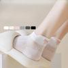 Women's Summer Thin Bow Embroidered Mesh Breathable Boneless Short Cotton Socks