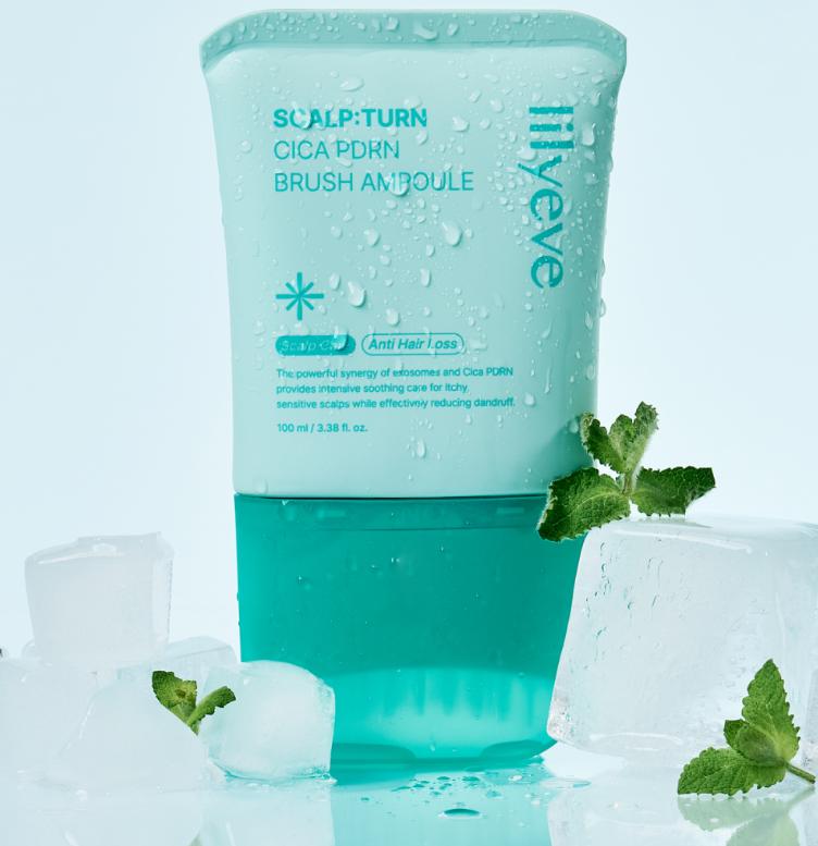 Lilyeve Scalptern Cica PDRN Щетка от выпадения волос Охлаждающая ампула 100 мл