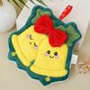 1PC Hand Towel Multi Element Christmas Creative Embroidery Thickened Hanging Cartoon Small Towel Household Coral Fleece Cute