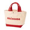 MIKI HOUSE Logo Canvas Tote Solid Made In Web for Bag, Color, Japan, Exclusive, Boys, Girls, Babies, Kids, Adults, Women, Moms, Bag, Red, 10-8227-686