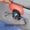 BBJT8 Magnetic Car Glasses Holder Sunshade Platep Card Ticket Clip For BMW G30 G20 M3 M5 E91 E92 E93 E36 E70 X3 X4 X5 X1 E39 F30