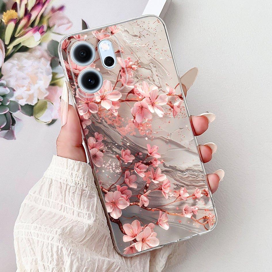 For Cover OPPO Reno 14F 2025 Case Reno14F Popular Bamboo Bowknot Soft Silicone Clear TPU Bumper For OPPO Reno14 F CPH2743 Shells