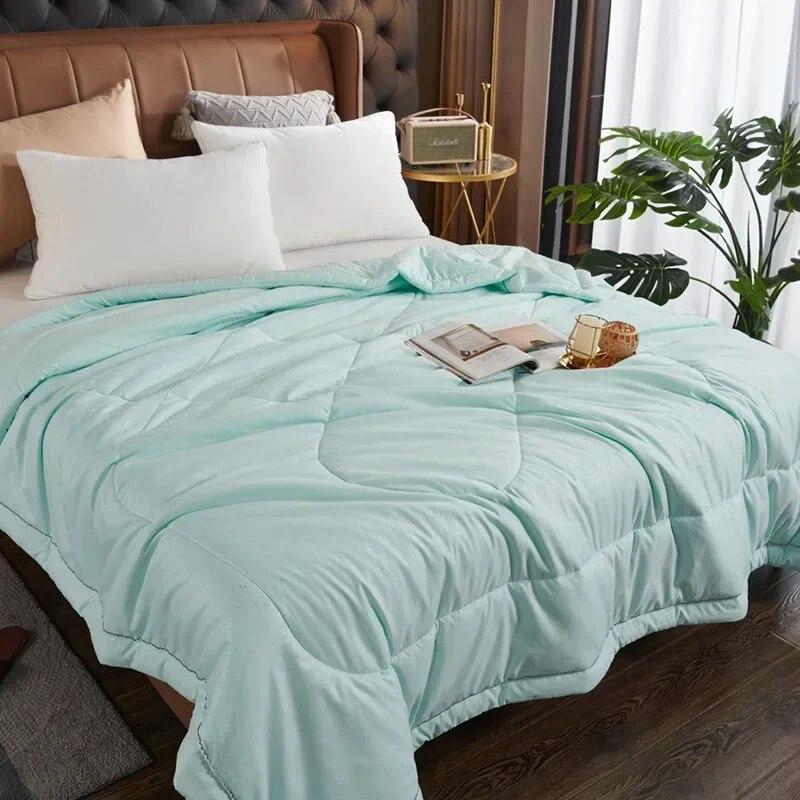 Summer Mulberry Silk Quilts Blankets Bedroom Cooling Air Conditioner Quilt Comforter Bedspread Twin Queen King Bedding Quilts