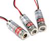 3pcs Dot/Line/Cross Laser 650Nm Focusable Focus Adjustable Lens Laser Red Dot Diode Module 3-5V with Driver Plastic Lens