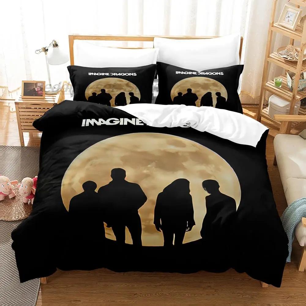Imagine Dragons Bedding Set Single Twin Full Queen King Size Bed Set Aldult Kid Bedroom Duvetcover Sets 3D Print Bed Sheet Set