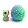 3D Printed Dragon Egg Ornament Mini Dragon Figurine Toy Desktop Dragon Egg with Miniature Dragon Inside Decoration