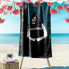 Billie Eilish Custom Name Print Beach Towel, Large Soft Quick Dry Towel for Beach Camping Swimming